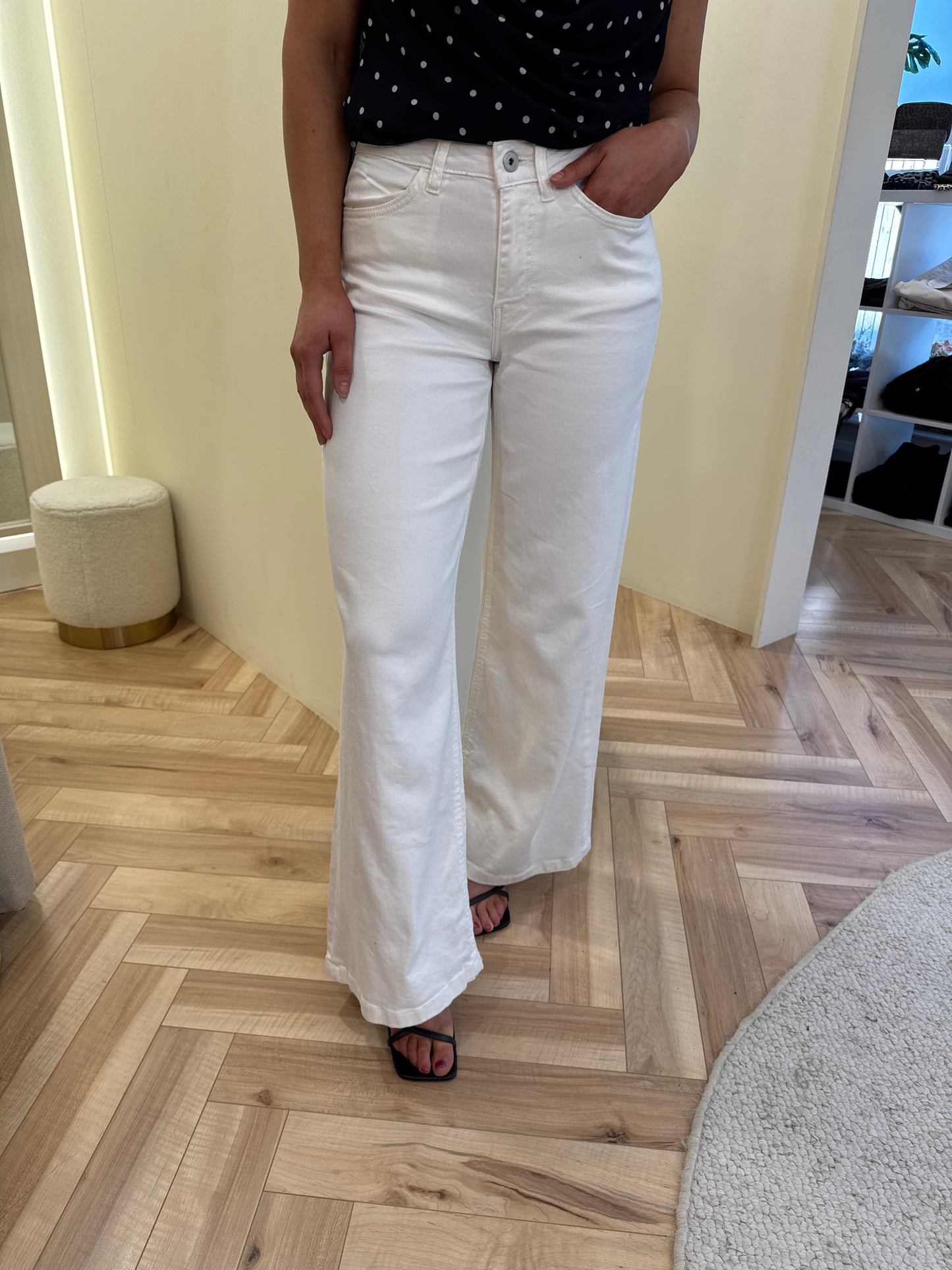 Ihziggy Wide Jeans in White