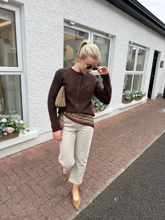 Ihkamara Cardigan in Chicory Coffee