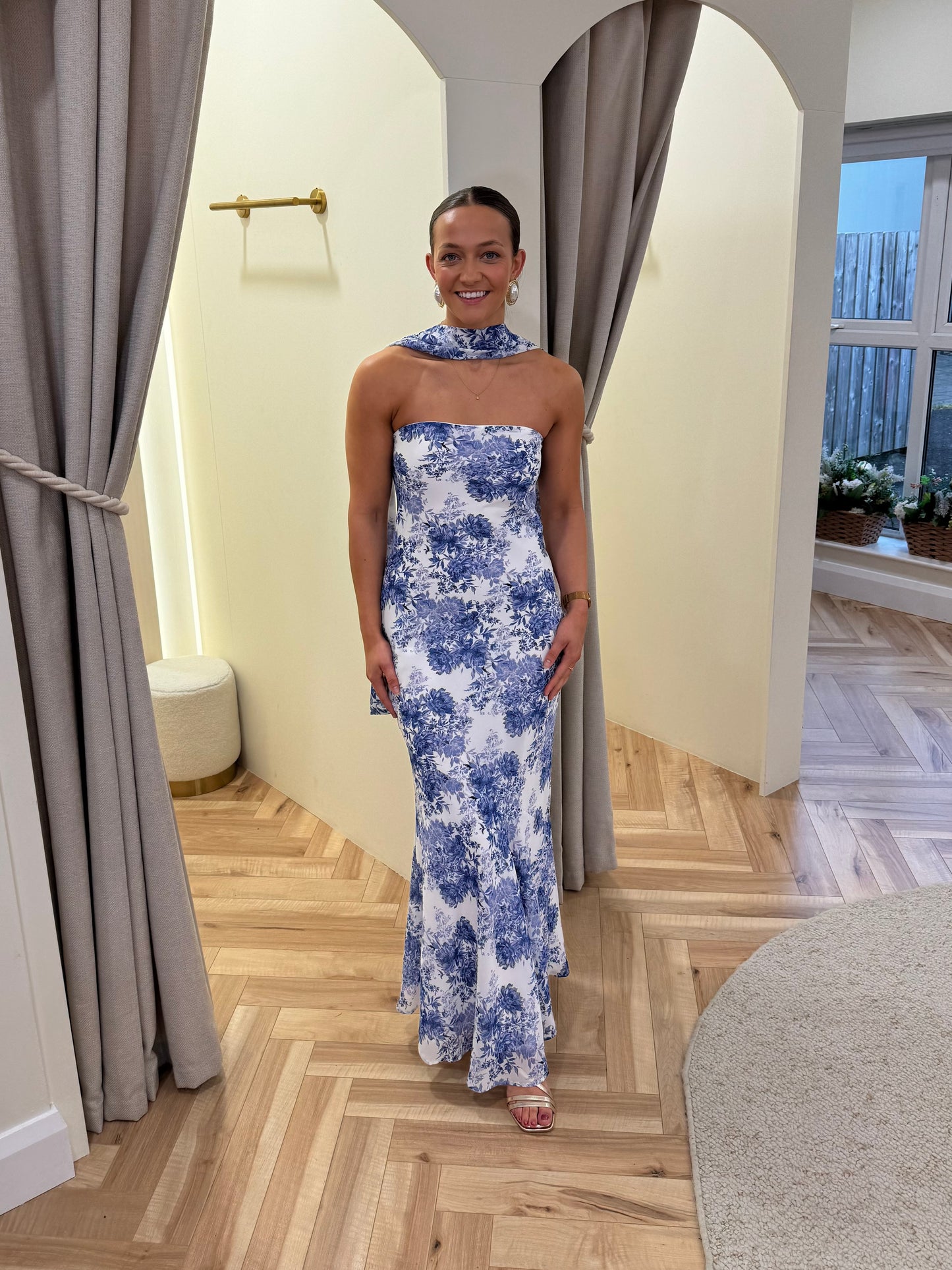 Annalise Dress in Blue