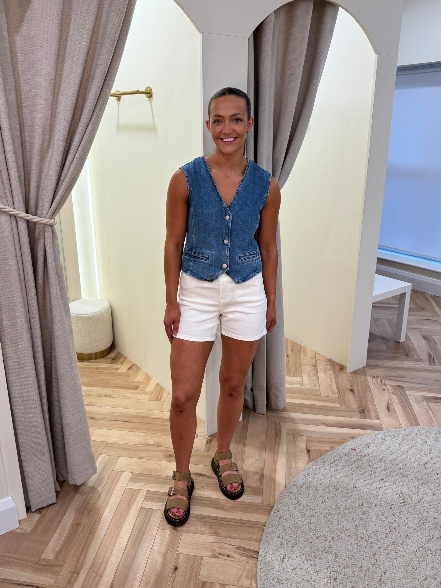 Vichia denim shorts