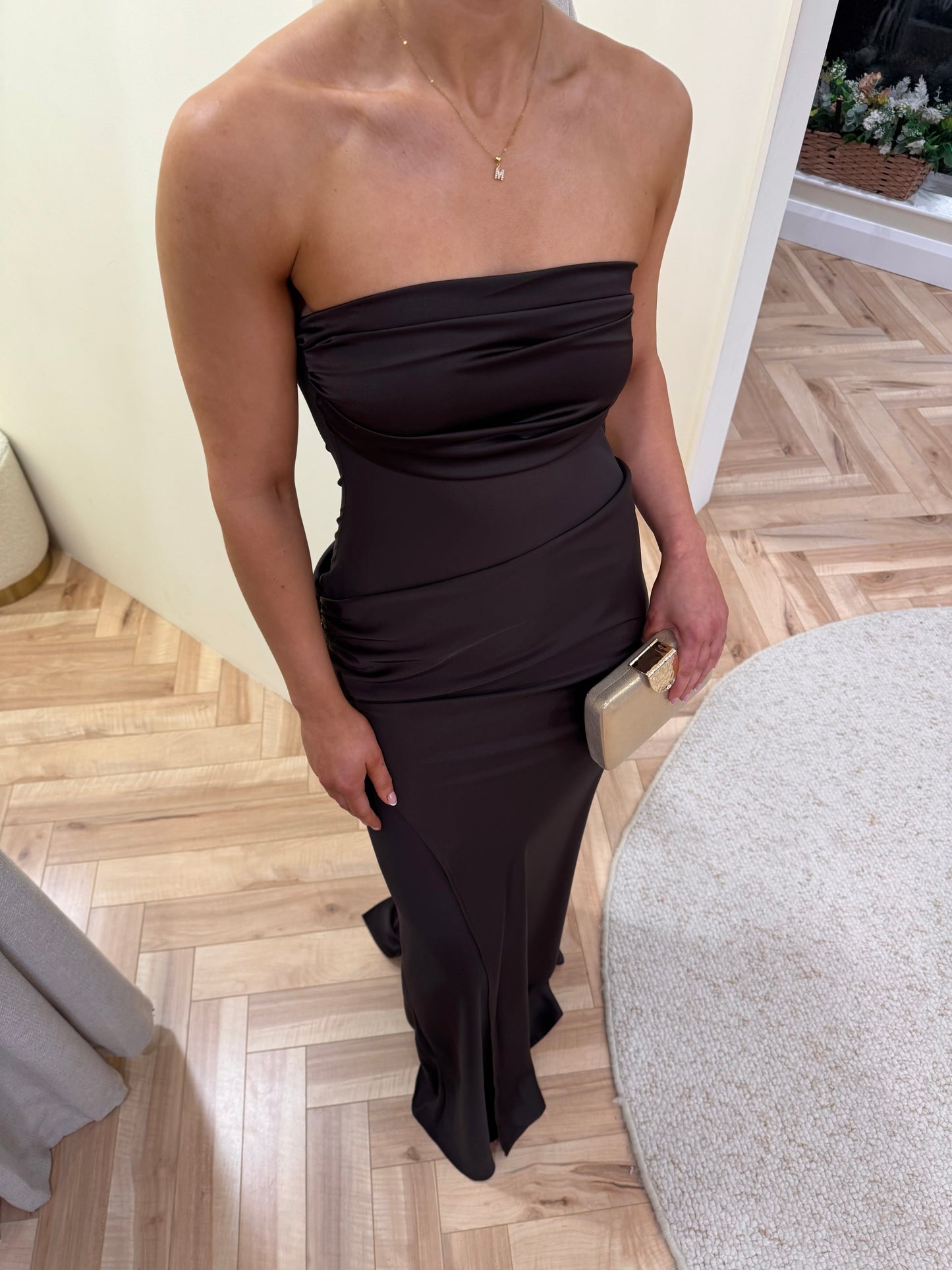 Amber Dress in Chocolate