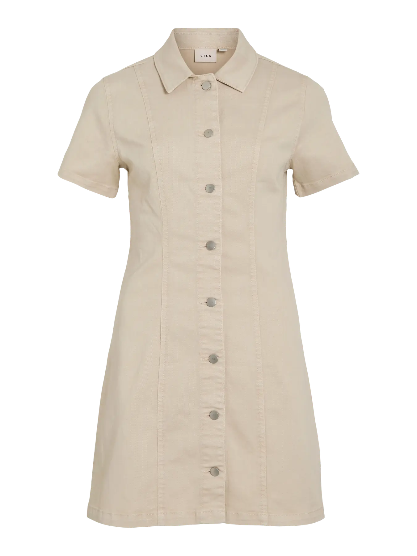 Vinisa denim dress in beige