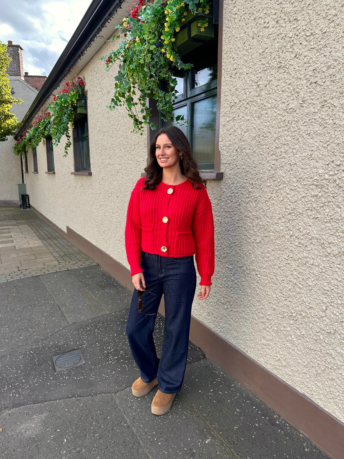 Jessie cardigan in red