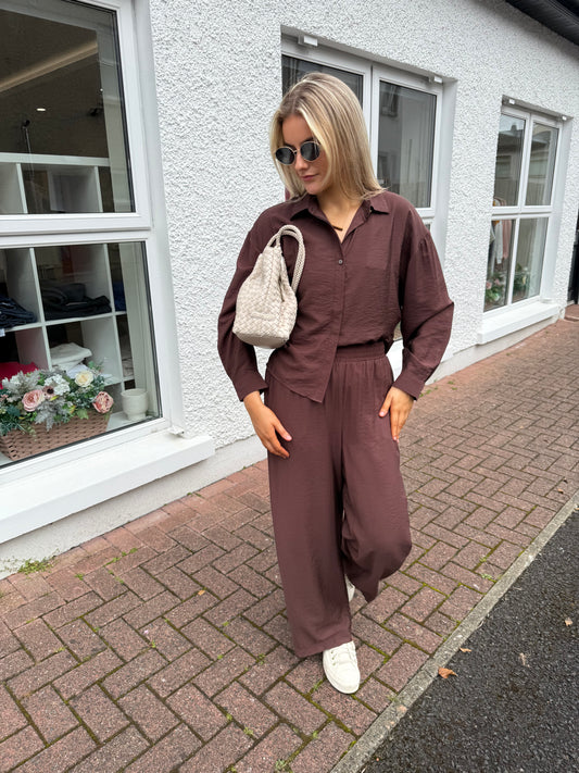 Ihaniva trousers in chicory coffee