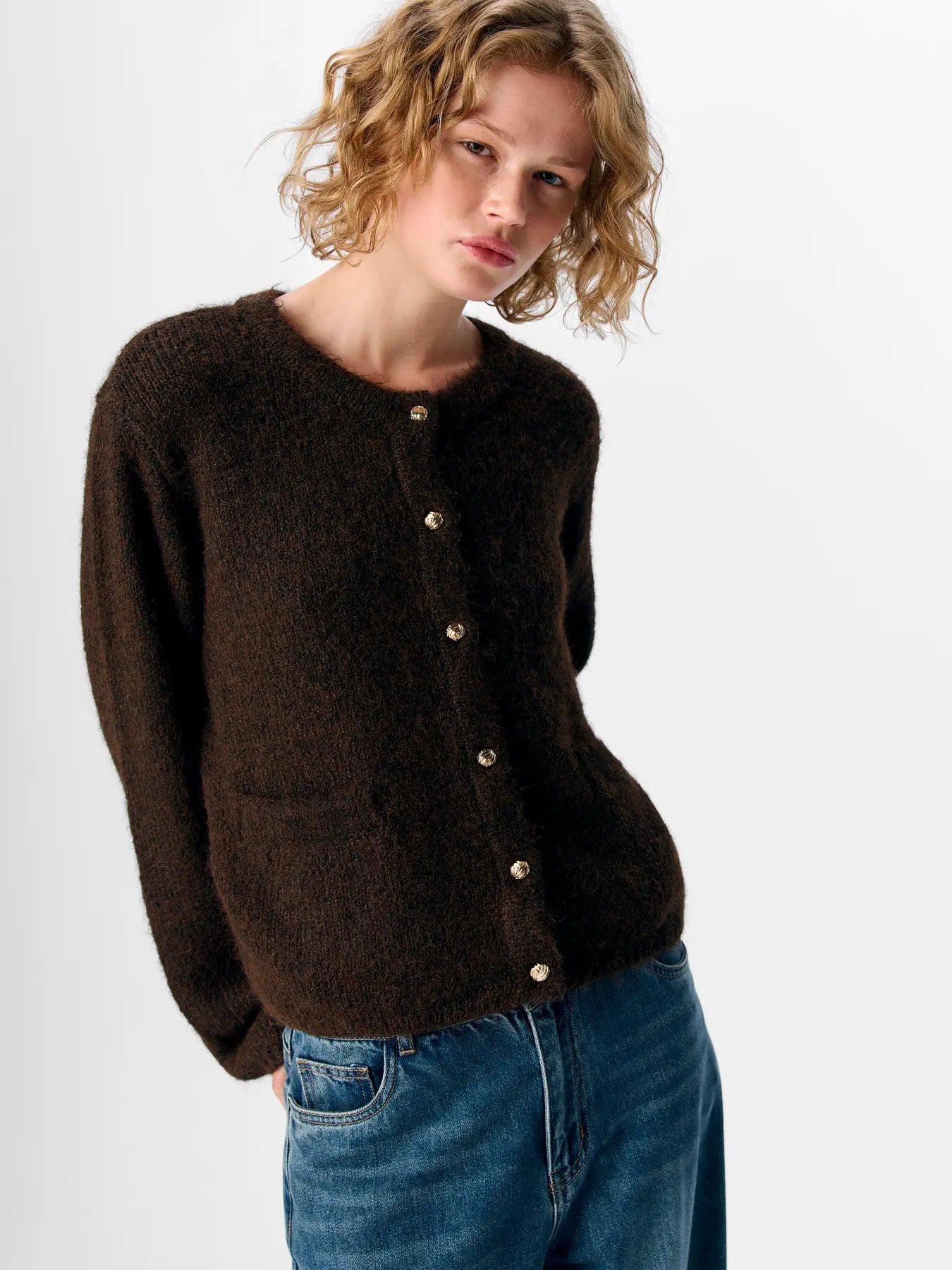 Saggia cardigan in brown
