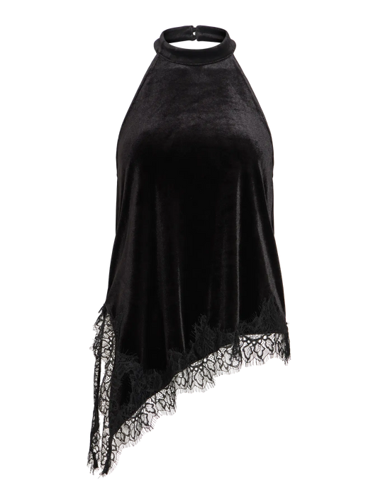 Vialindra top in velvet