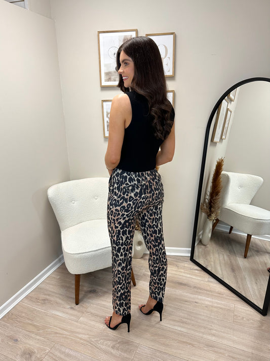 Stella Leopard trousers