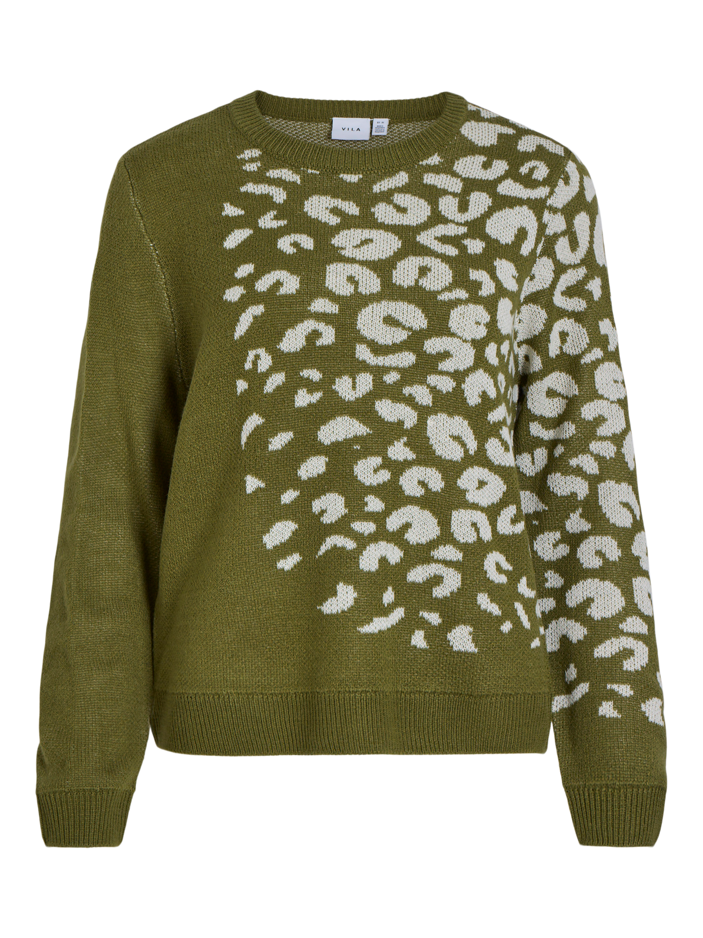 Vileleo jacquard knit khaki