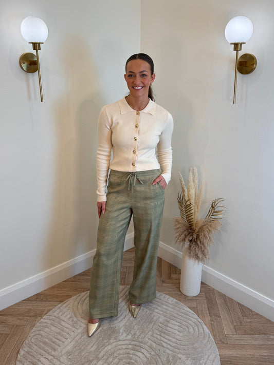 Ihjoli Trousers in Green Check