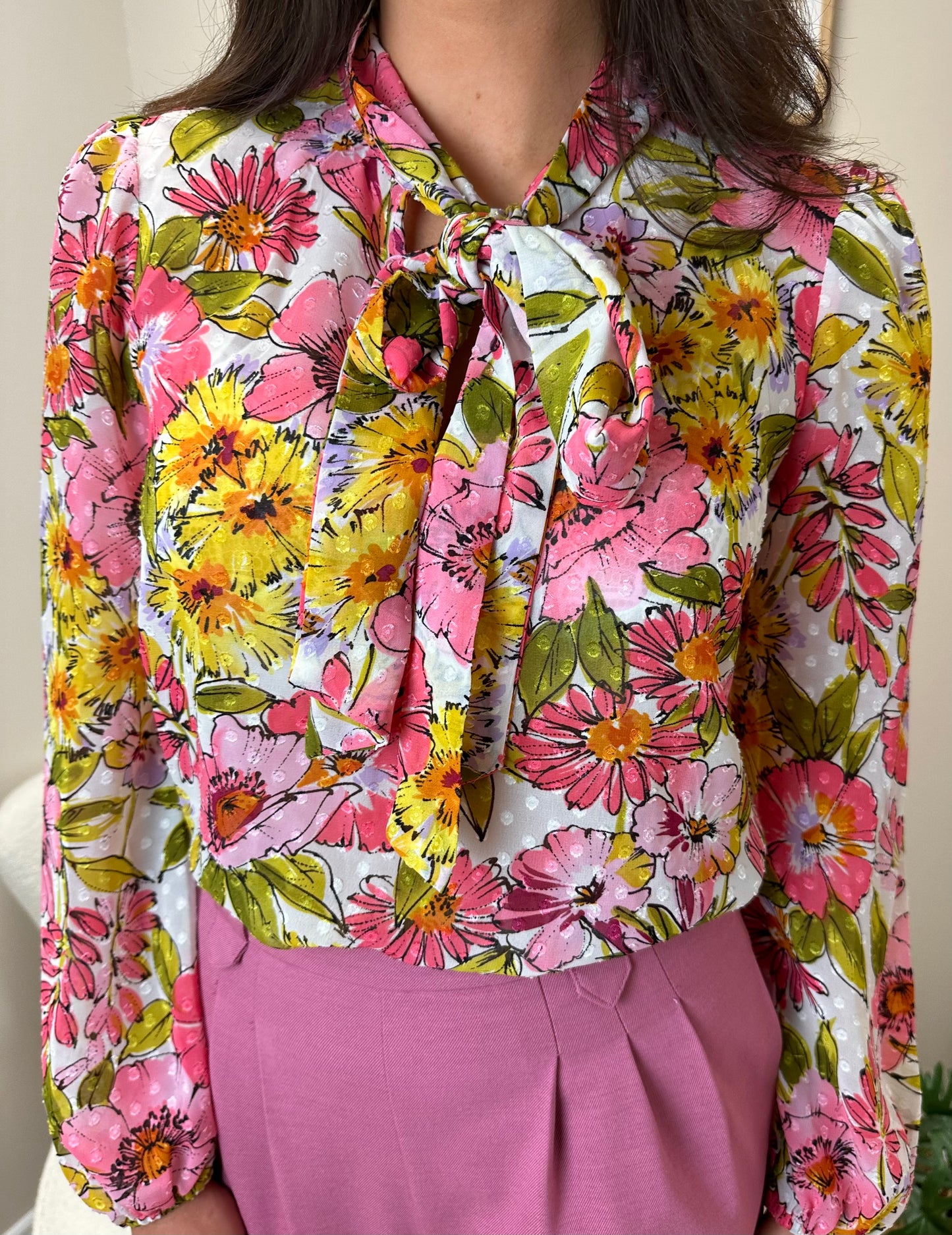 Traffic People Chance Shirt in Pink multi Floral