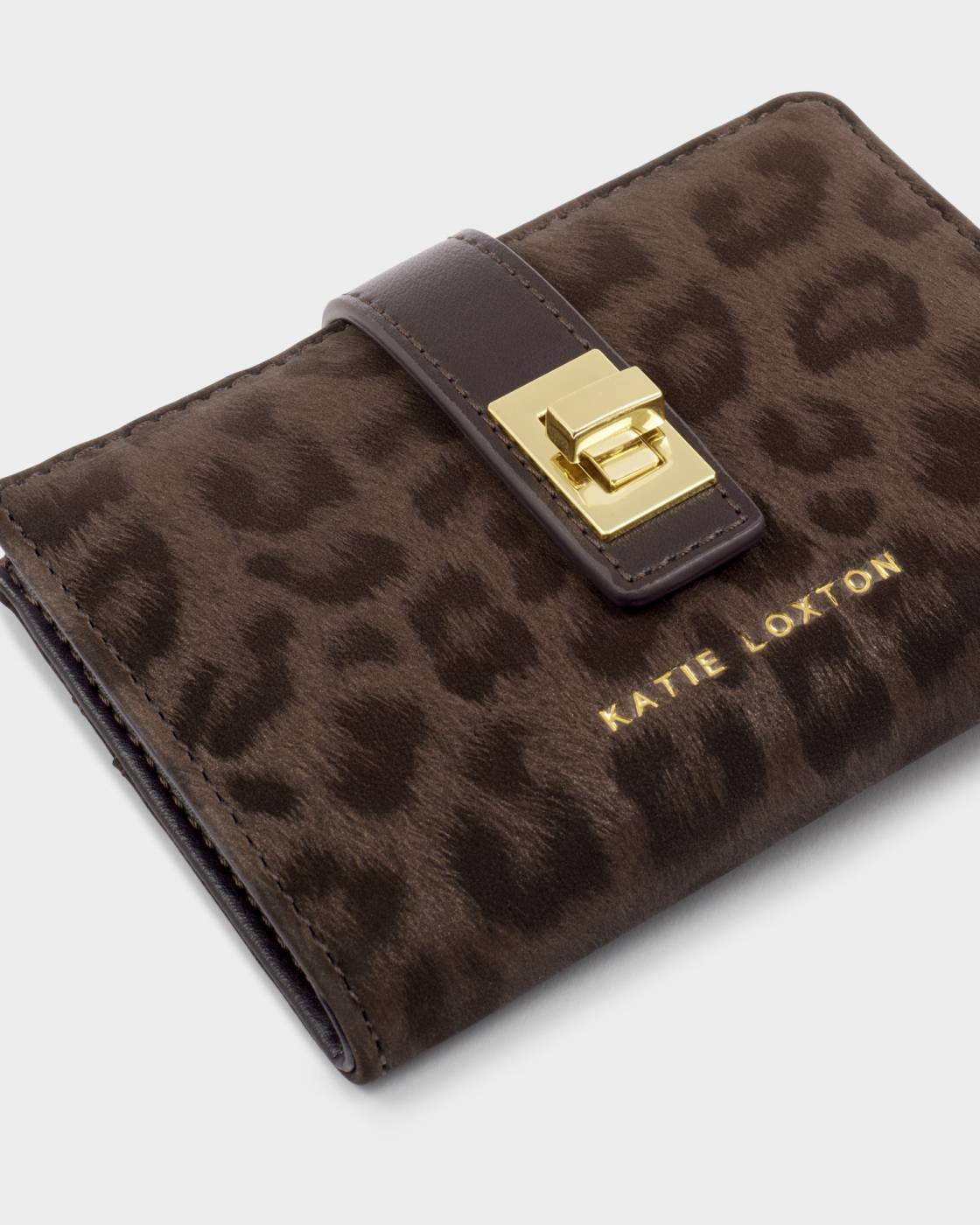 Orin Twist Lock Purse in leopard