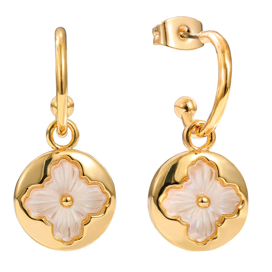THE PINK BOX MOTHER OF PEARL EARRINGS