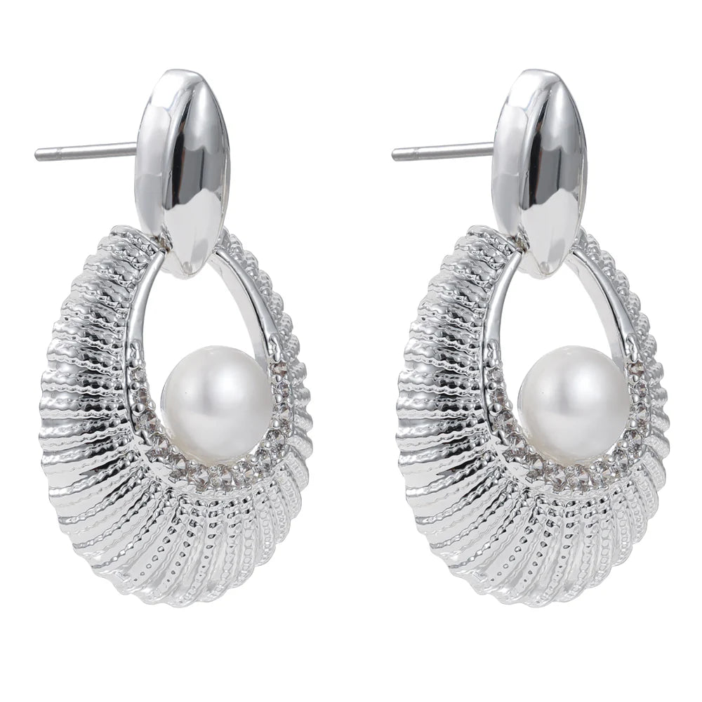 FRESHWATER PEARL & SILVER EARRINGS