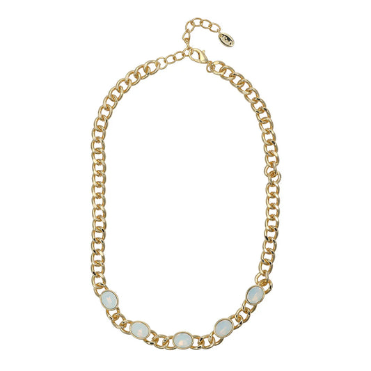 ALORA WHITE OPAL NECKLACE