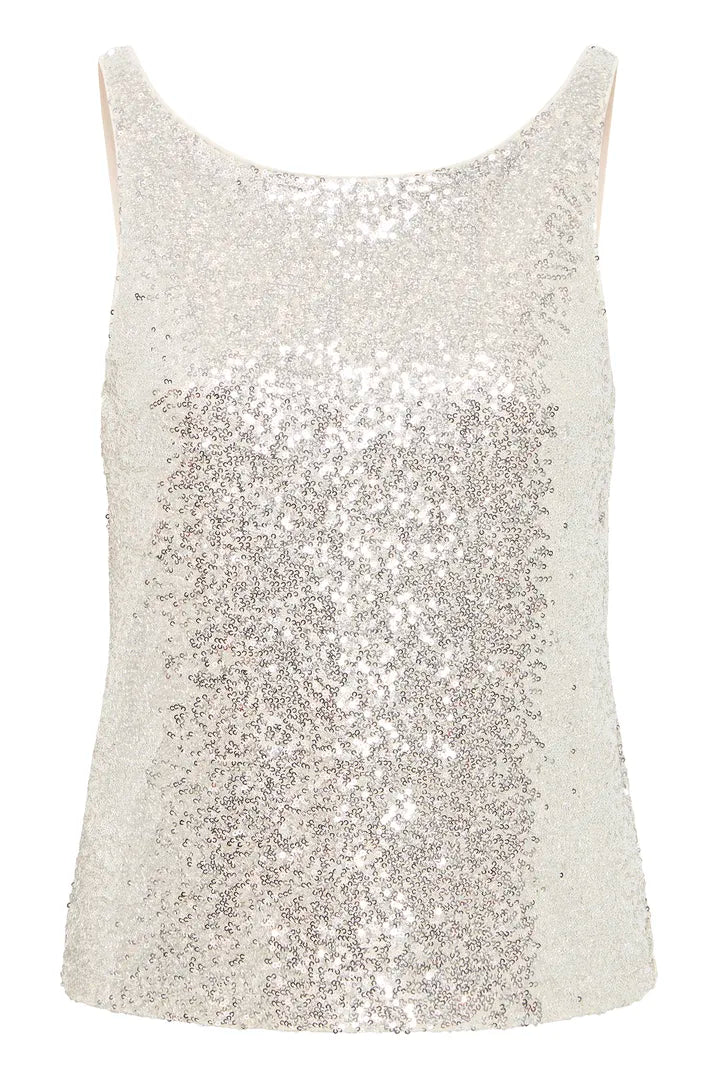 Fauca Sleeveless Top in Frosted Almond