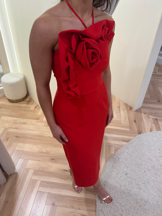 Rosa Dress in Red