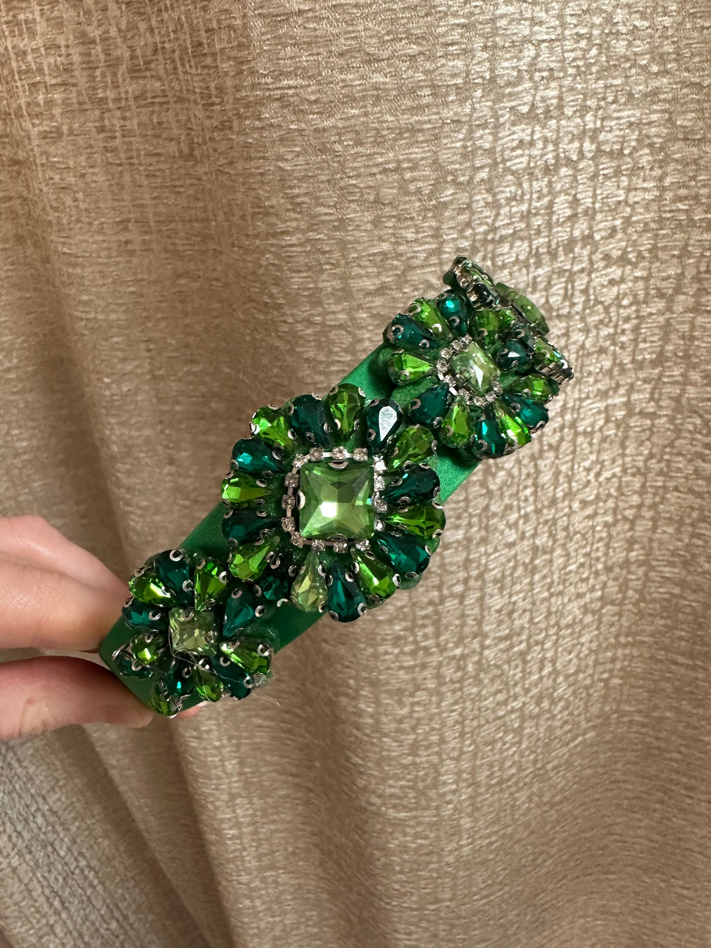 Multi green jewel Hairband