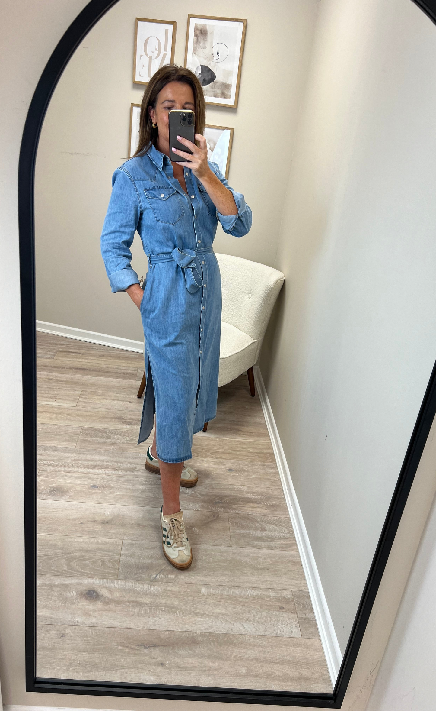 Kerry Denim Midi Dress