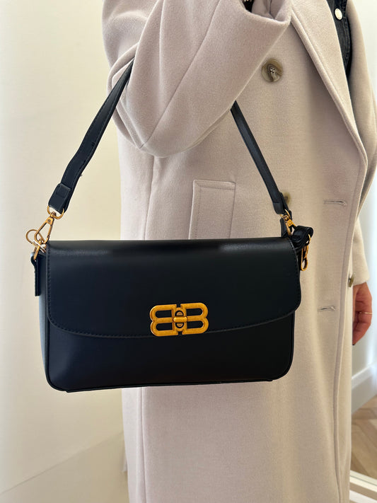 Black B shoulder bag