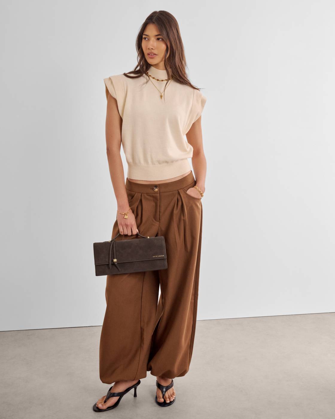 Alma Suedette Clutch