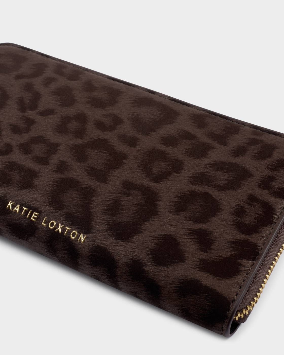 Large leopard purse