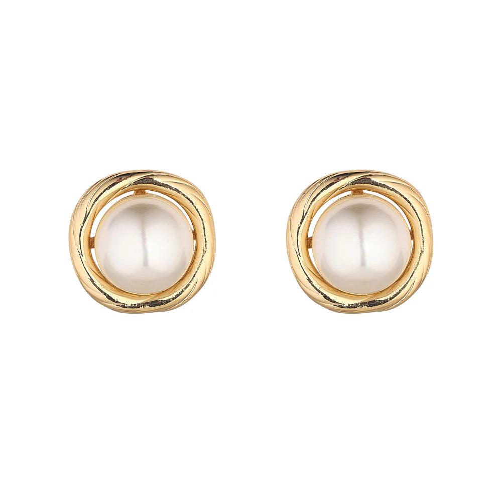 JADA FAUX PEARL STUDS