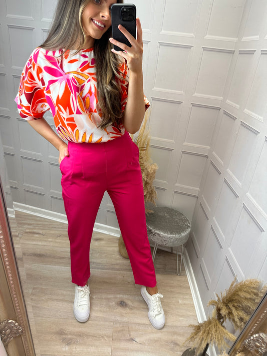 Pink Highwaisted Trousers