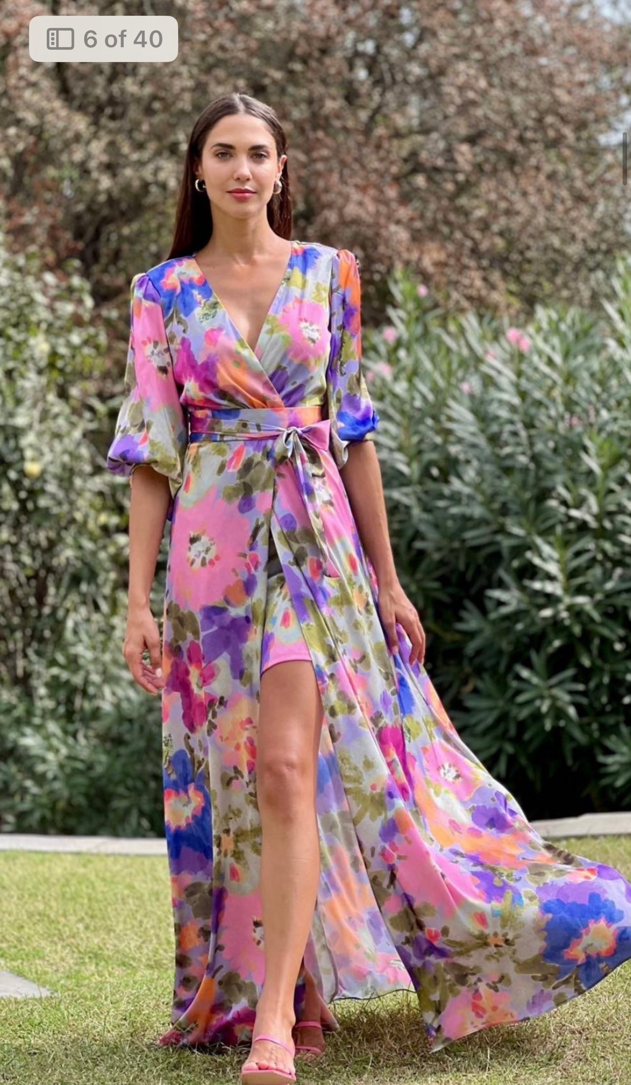Florence Dress in Multi Floral