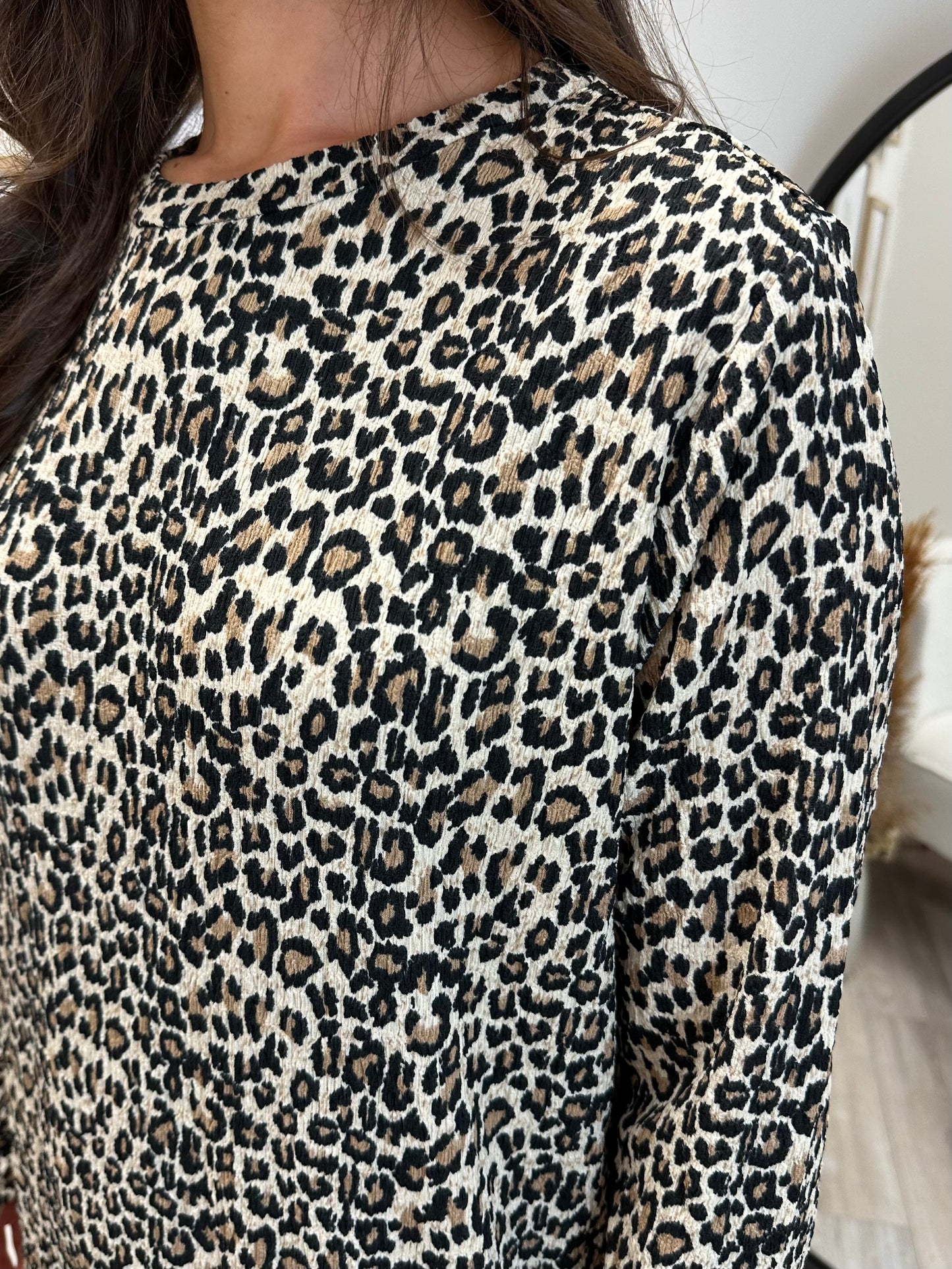 Stella Oversized Dress in Leopard Print