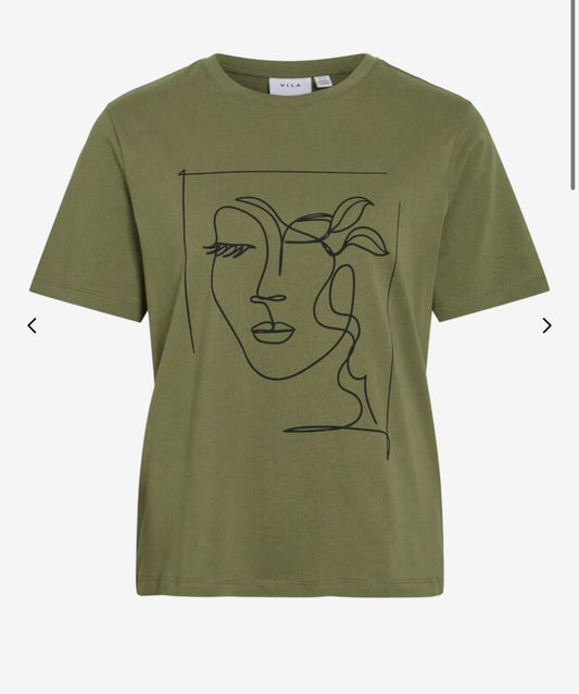 Visybil Tshirt khaki