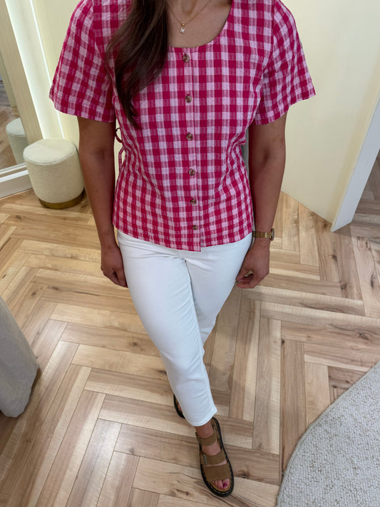 Ihfelica Shirt in Very Berry/Pink Check