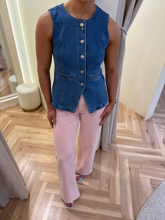 Mila Denim Waistcoat