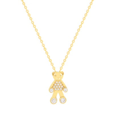The Pink Box Teddy Necklace