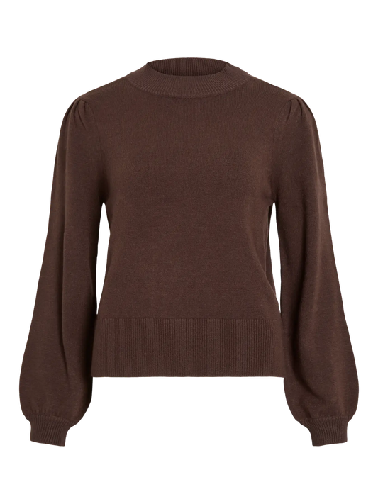 Viril brown knit jumper