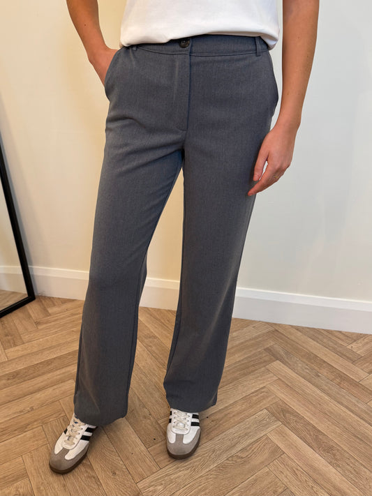 Vivarone Straight Leg Trousers in Grey