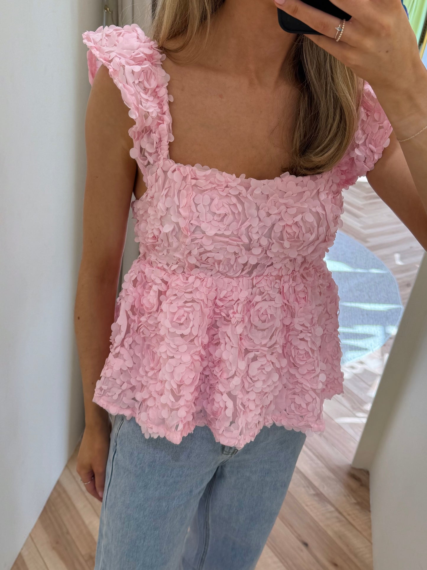 Virosie Top in Cherry Blossom