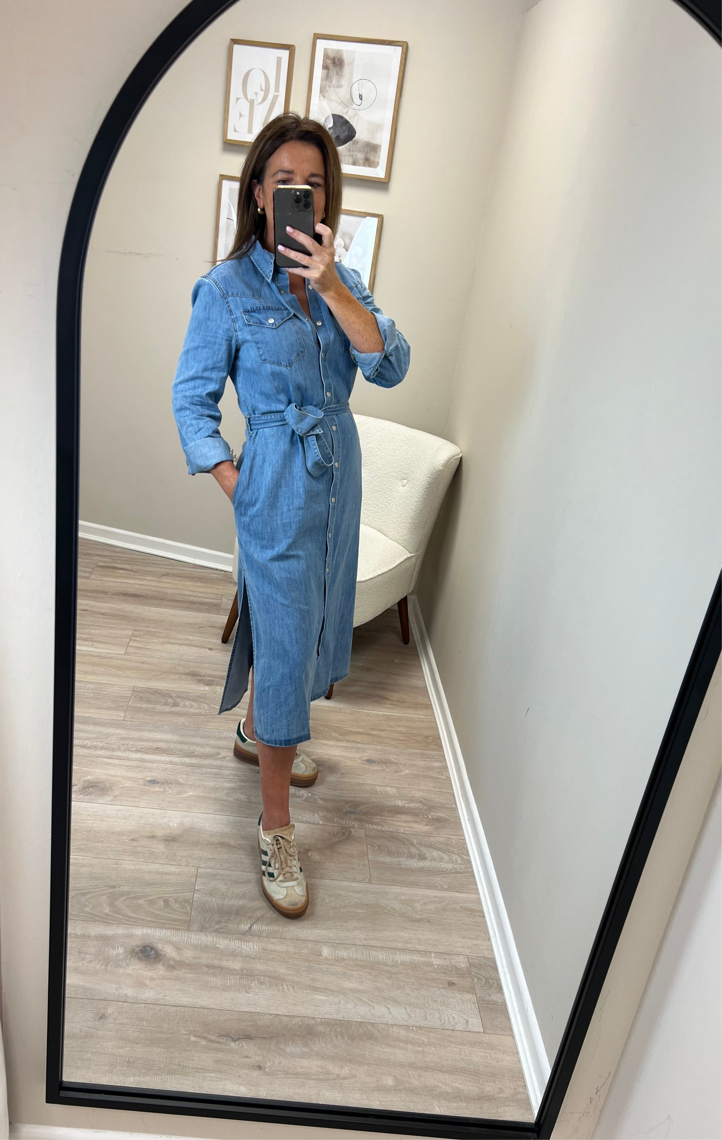 Kerry Denim Midi Dress