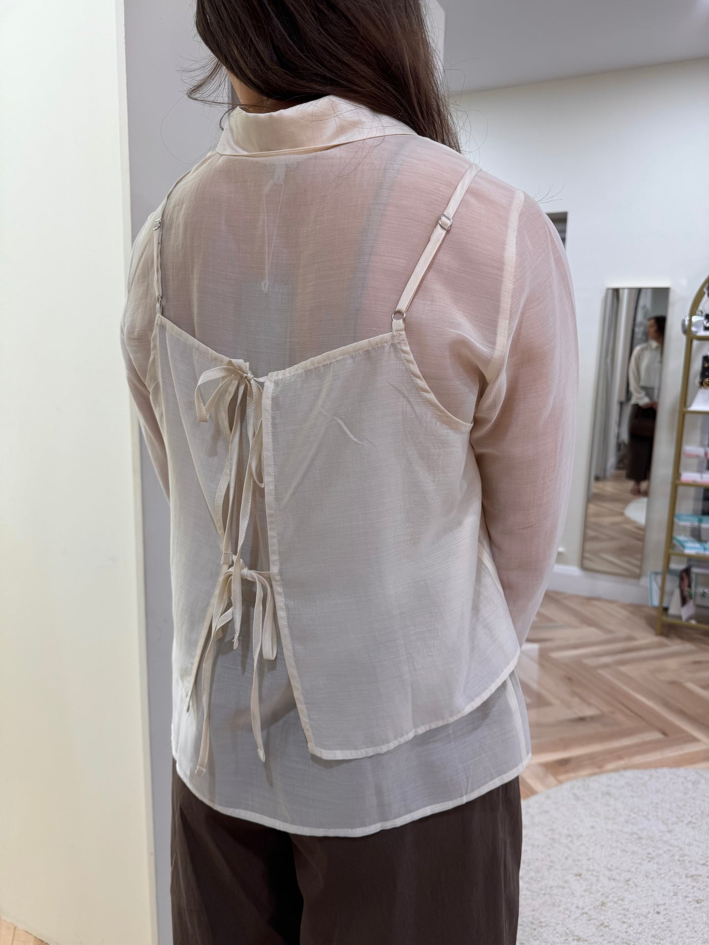 Lisa Layered Shirt in Birch