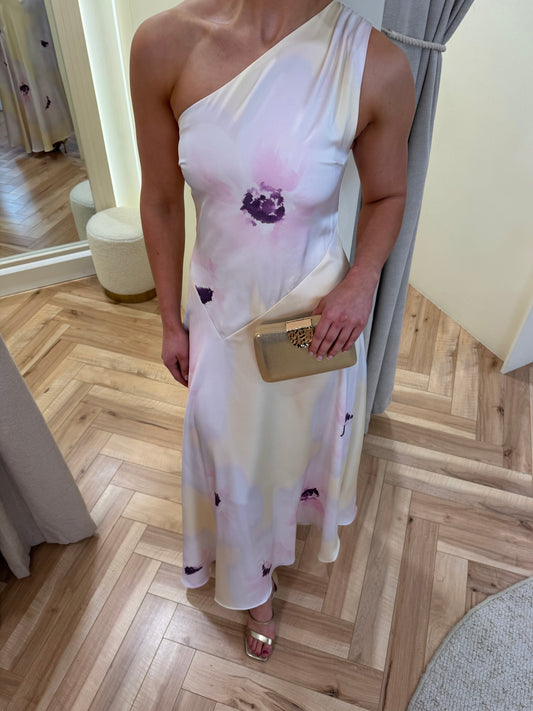 Ember One Shoulder Printed Midaxi Dress