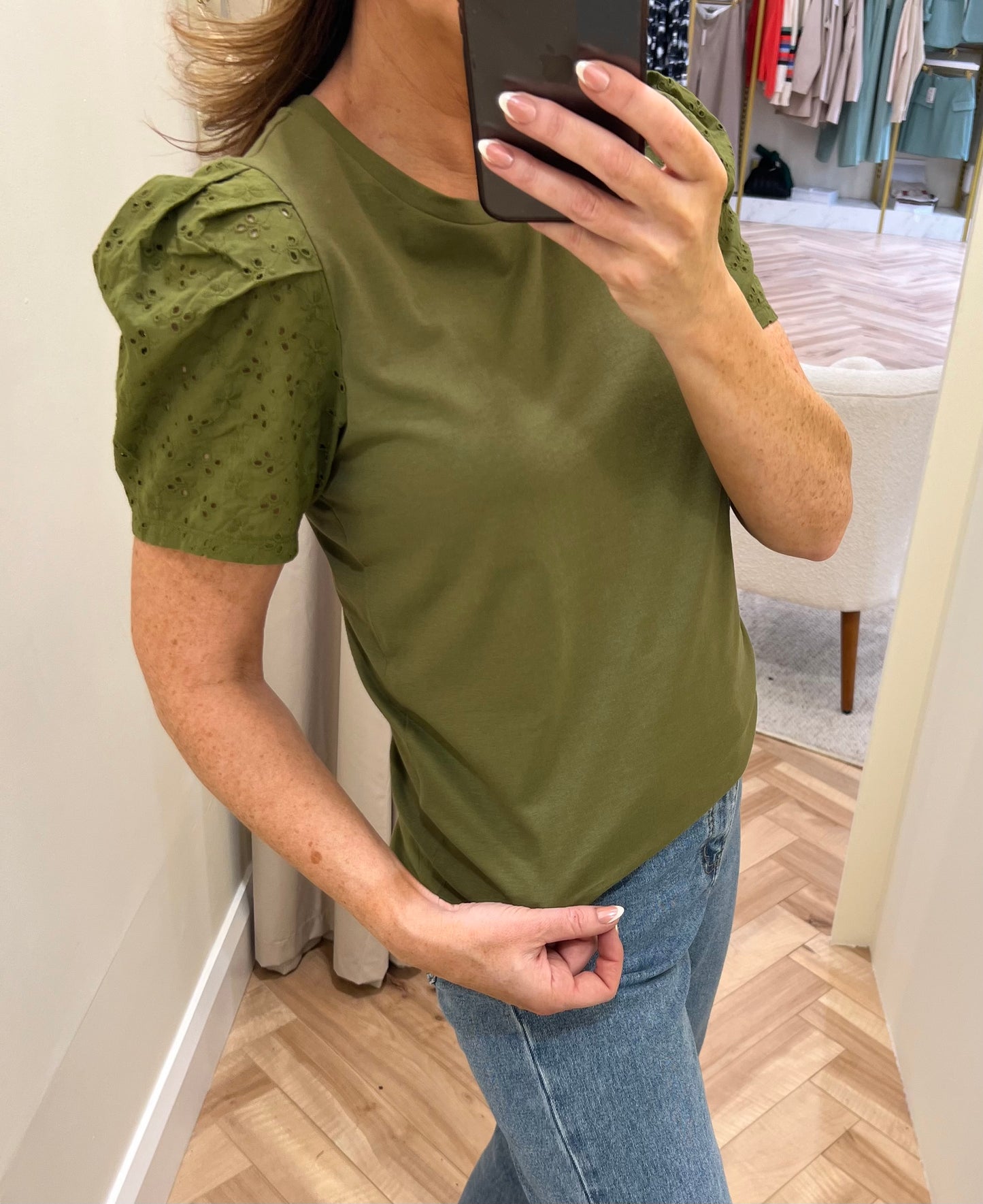 Vimerry T-shirt in khaki