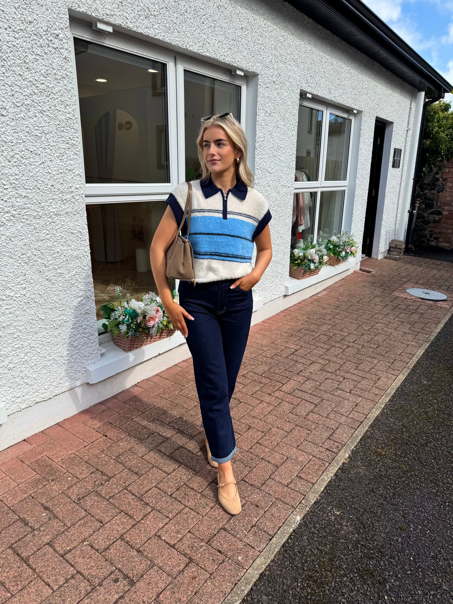 Leesa Mom jeans in Dark Denim