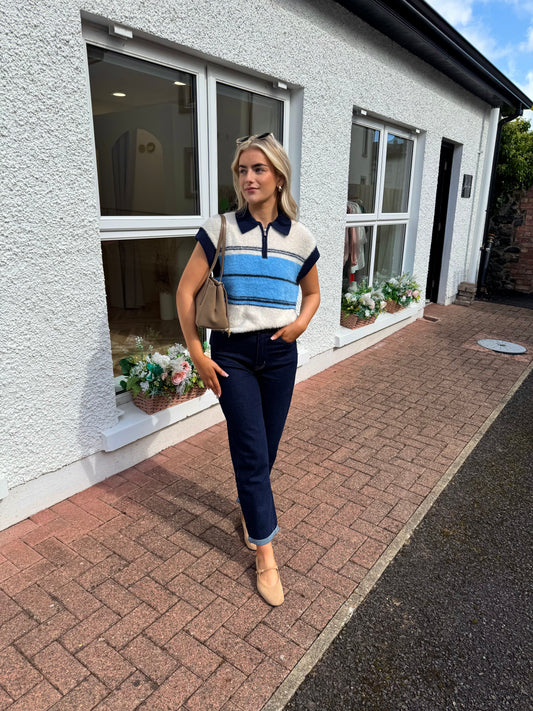 Leesa Mom jeans in Dark Denim