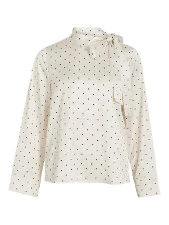 Vifadia polkadot blouse