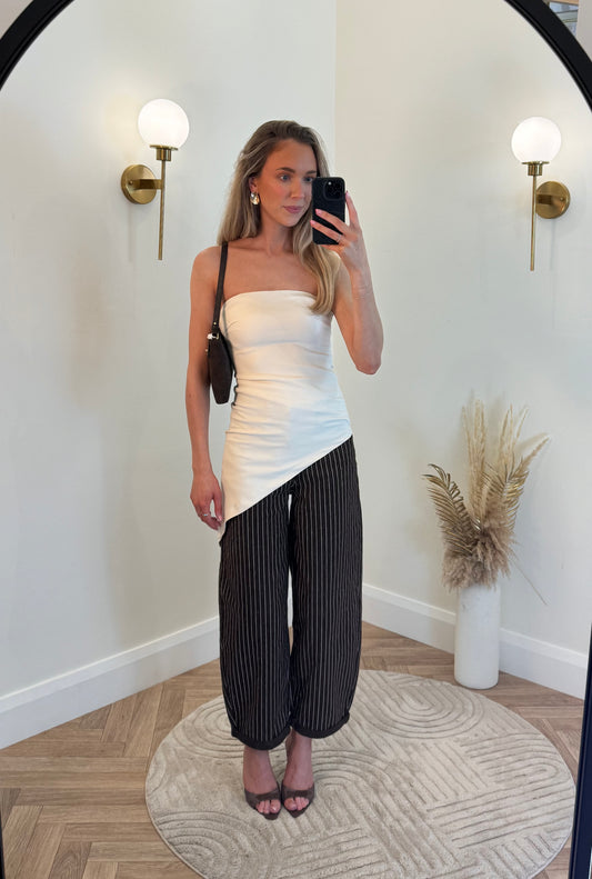 Eve Bandeau Top in cream