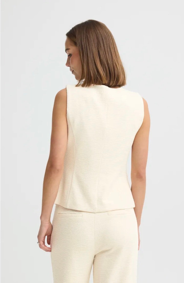 Ihkate Lumina waistcoat in almond milk