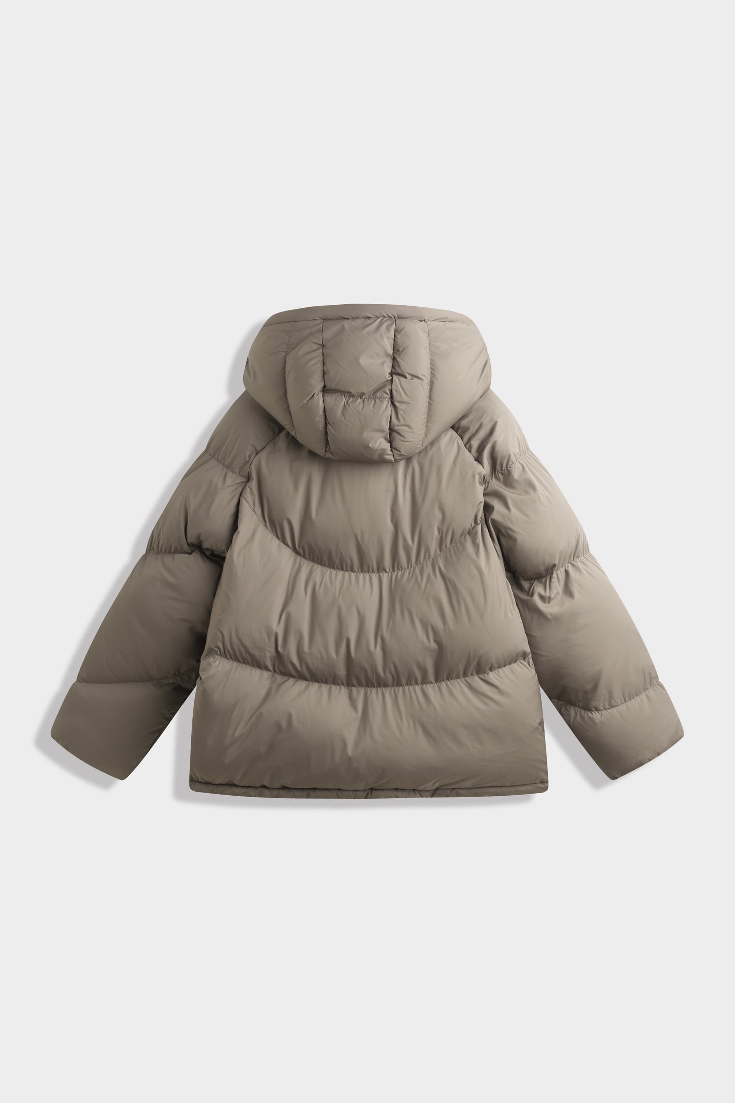 The Coco Puffer Coat in Taupe