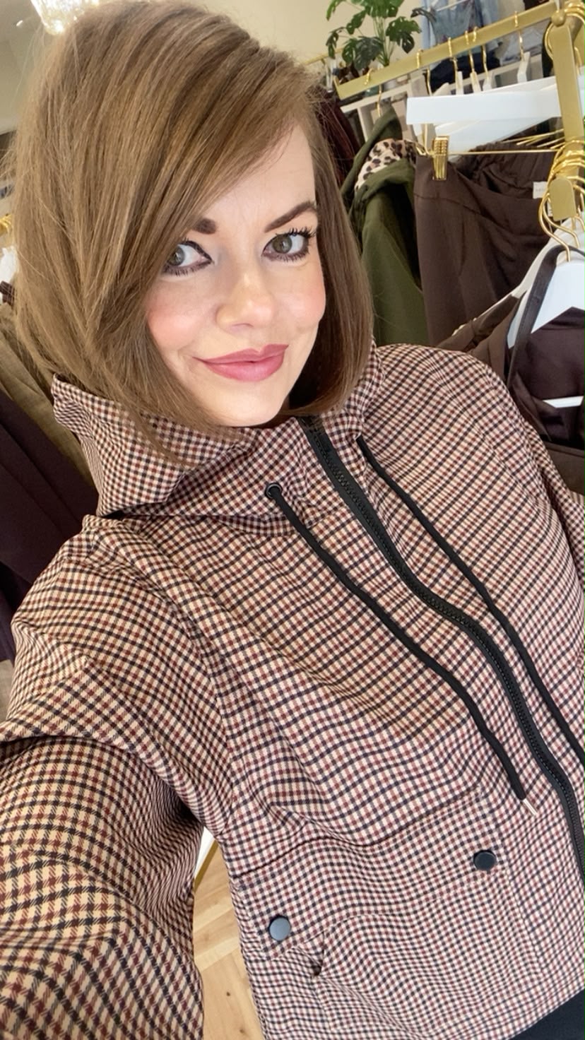 Hazel Jacket in brown check
