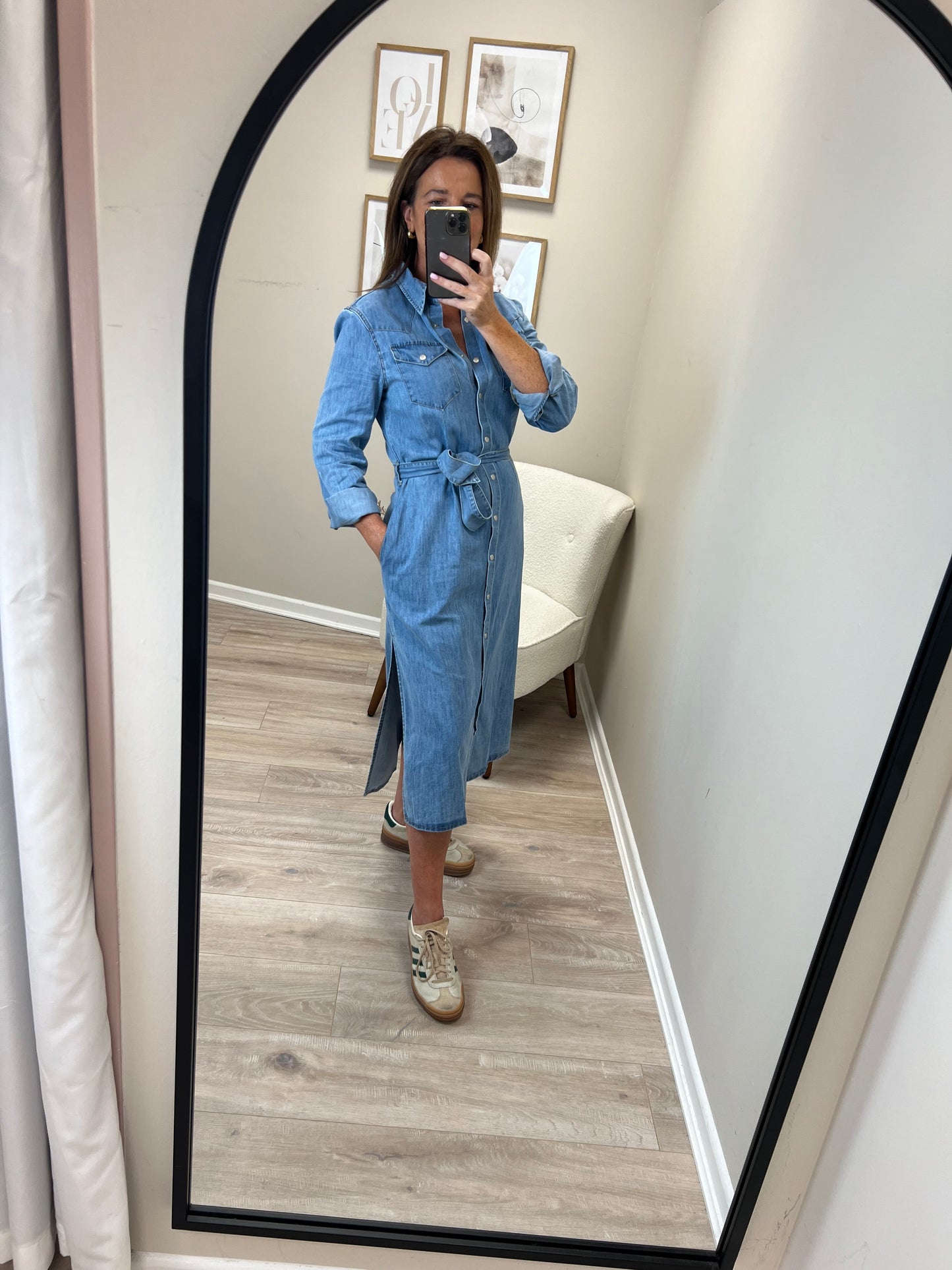 Kerry Denim Midi Dress