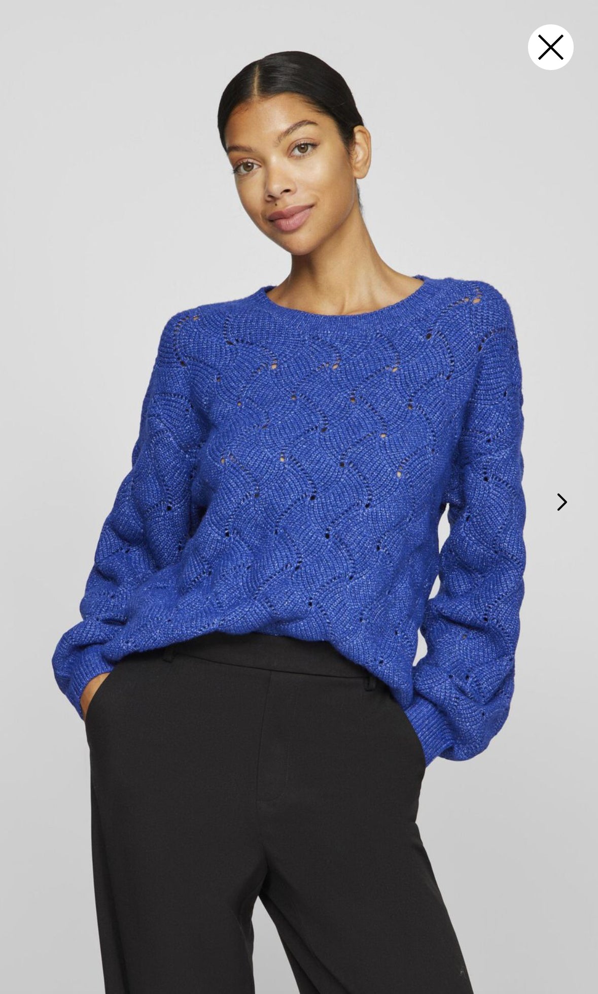 Visulfina knit jumper Mazarine blue