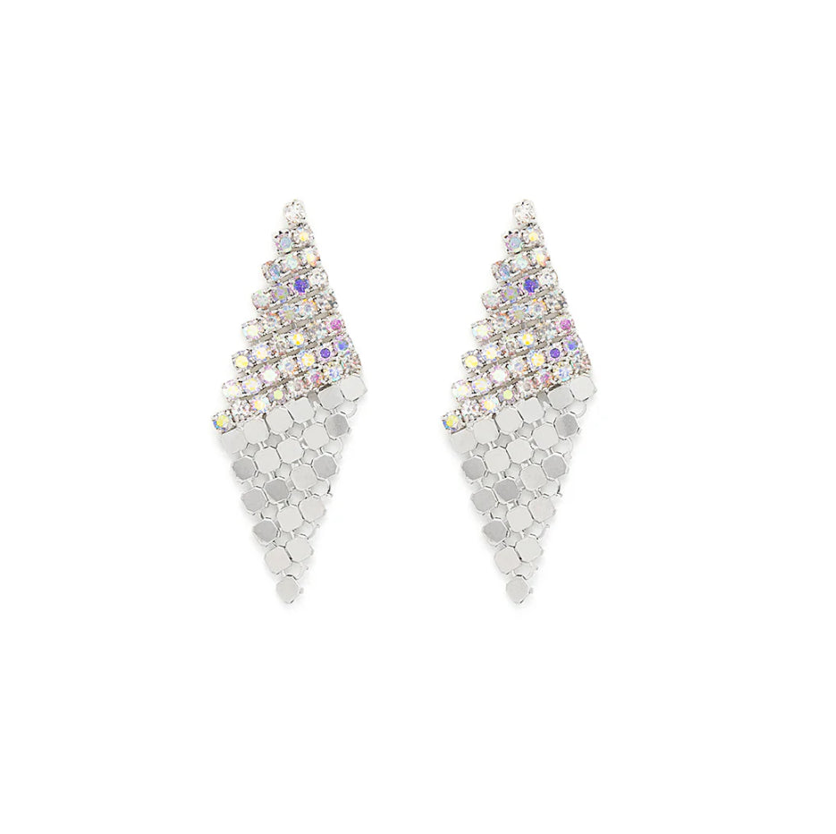 Adelina AB Crystal silver Drop Earrings